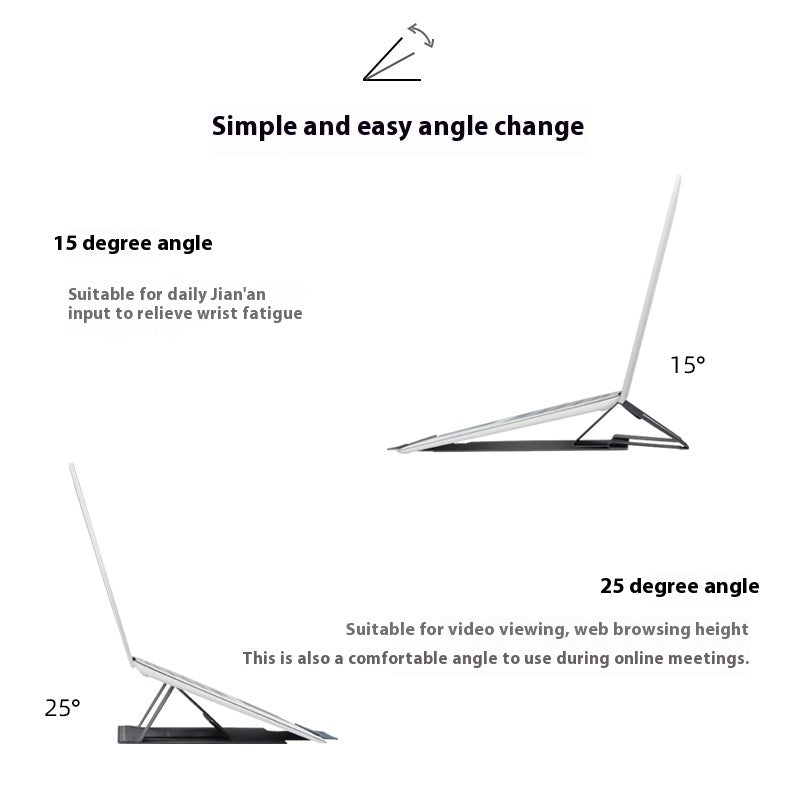 Laptop Folding Stand Desktop Riser With Cooling Function
