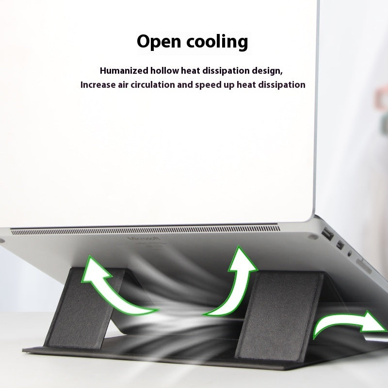 Laptop Folding Stand Desktop Riser With Cooling Function